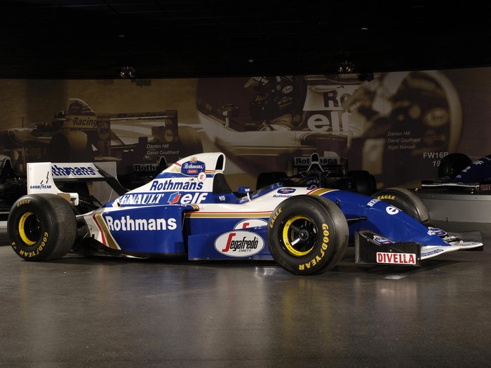 Williams FW16B Formula 1 car with Rothmans livery