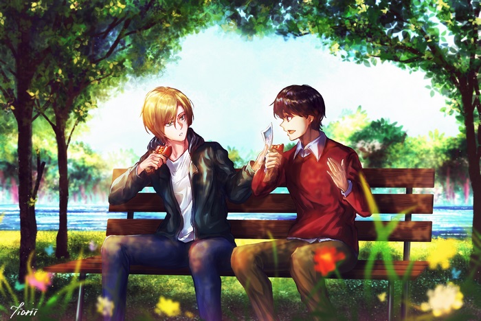 Ash Lynx and Eiji Okumura from Banana Fish