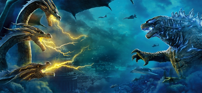 Godzilla vs. King Ghidorah from Godzilla (Monsterverse) 4K
