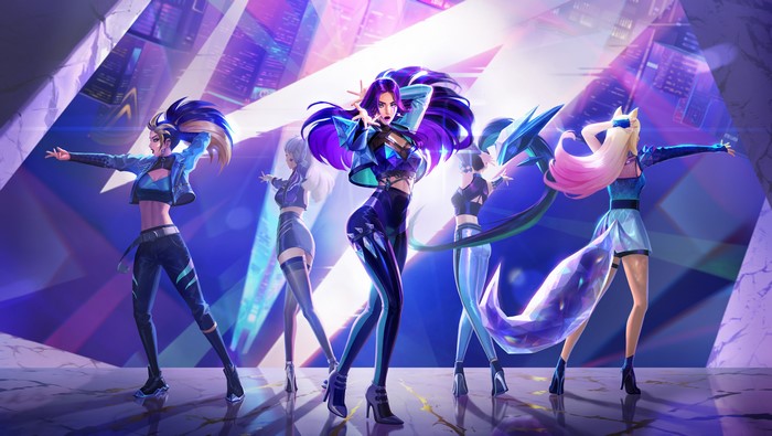 K/DA members from League of Legends 4K