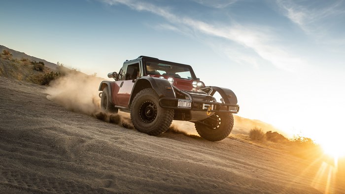2021 SCG Boot Rally Car Off-Roading in Desert