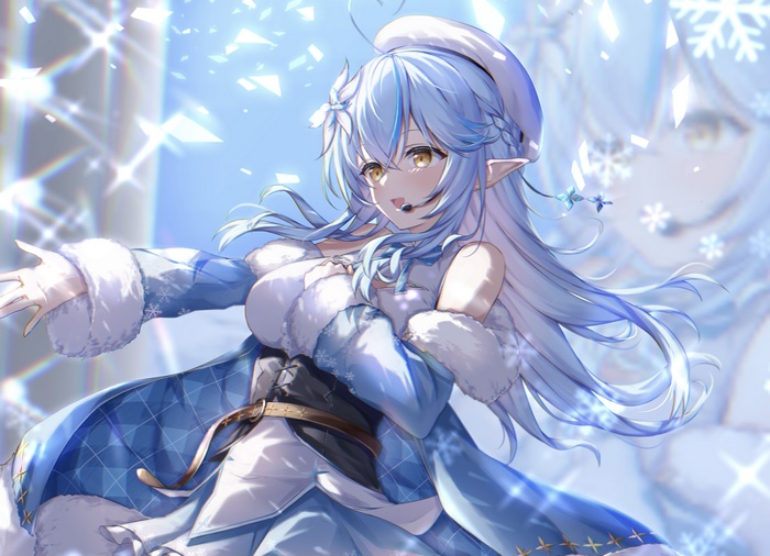 Hololive Yukihana Lamy in Winter Outfit