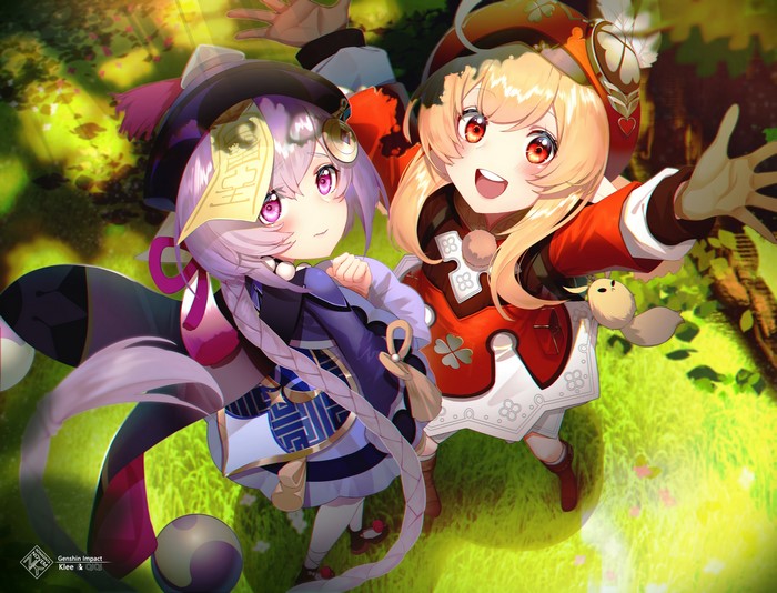Klee and Qiqi from Genshin Impact 4K
