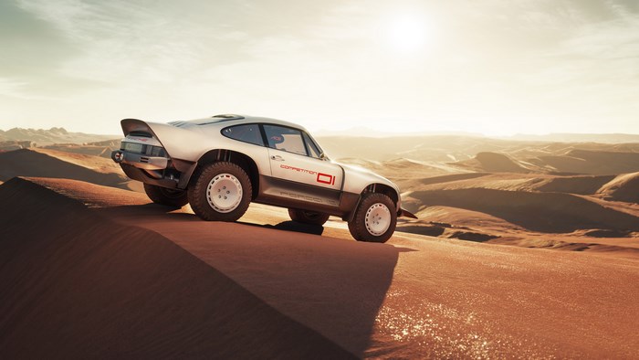 Singer All-terrain Competition Study Porsche in Desert