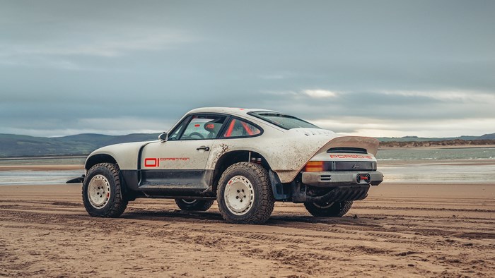 Singer All-terrain Competition Study Porsche on a Beach