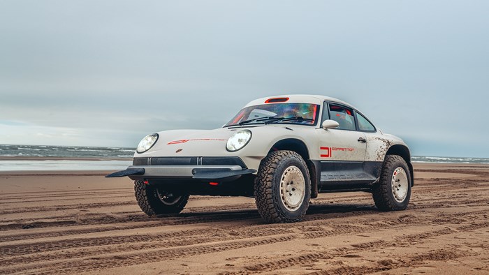 Singer All-terrain Competition Study Porsche on a Beach