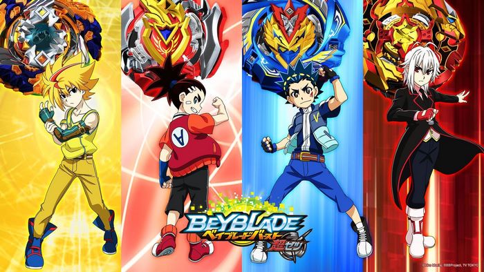 Beyblade Burst Characters with Spinning Tops