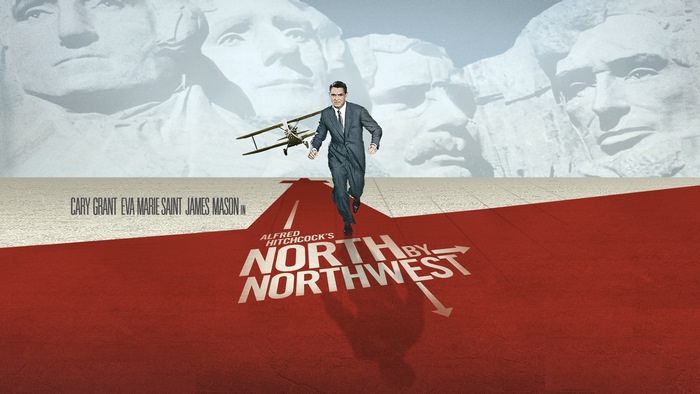 North by Northwest starring Cary Grant, Eva Marie Saint, James Mason