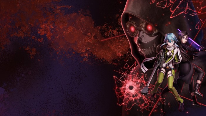 Sword Art Online: Fatal Bullet characters with skull figure