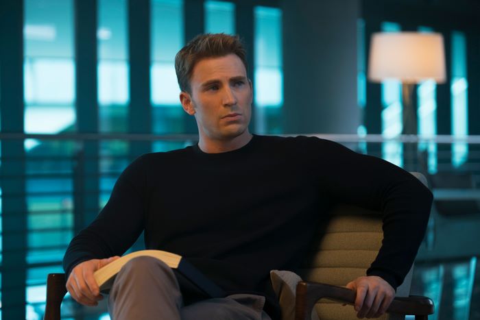 Steve Rogers from Captain America reading