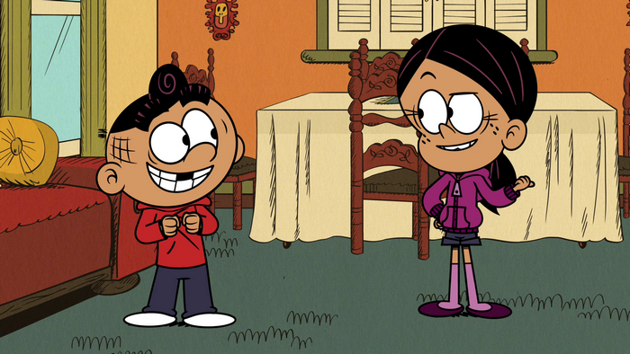Carlino Casagrande and Ronnie Anne from The Loud House