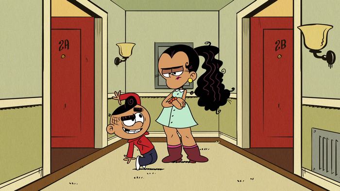 Carlino Casagrande and Ronnie Anne from The Loud House