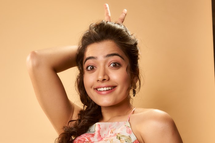 Rashmika Mandanna Smiling in 4K Portrait