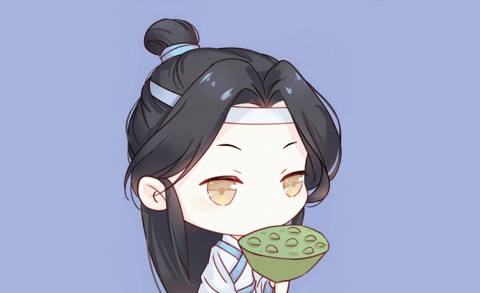 Lan Wangji from Mo Dao Zu Shi holding lotus seeds