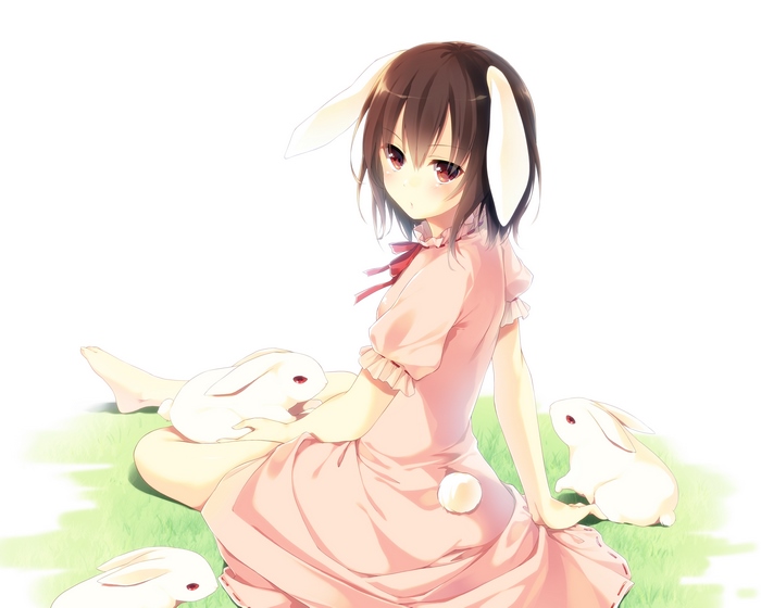 Tewi Inaba with Rabbits