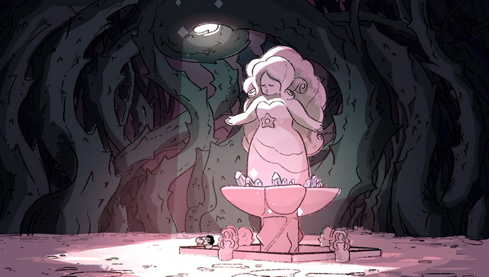 Rose Quartz statue from Steven Universe