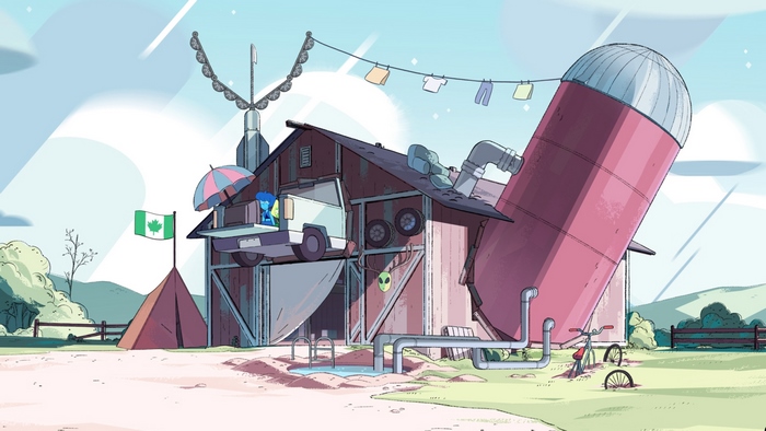 The Barn with Lapis Lazuli and Peridot from Steven Universe