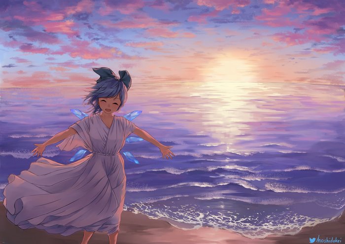 Cirno from Touhou by hoshidokei