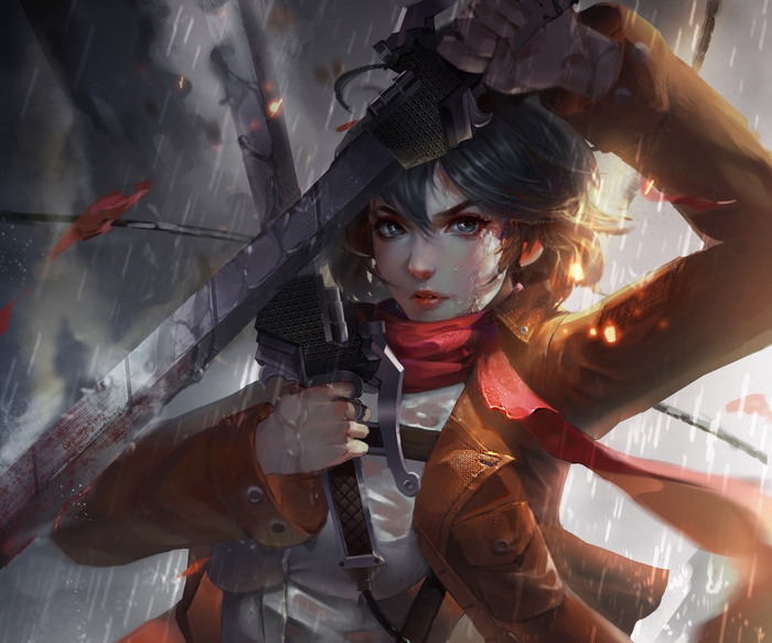 Mikasa Ackerman from Attack on Titan