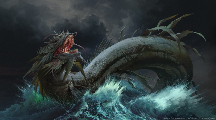 Magic: The Gathering Chinese Dragon Illustration