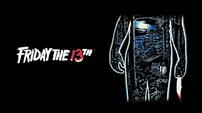 Friday the 13th Title Card with Forest Scene