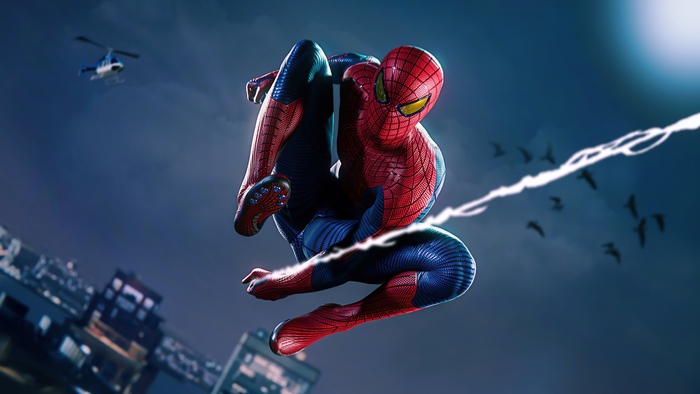 Spider-Man (PS4) Swinging Action 4K