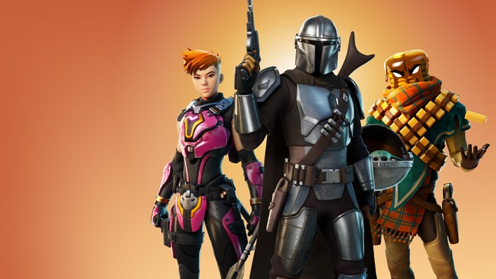 The Mandalorian and allies from Fortnite 4K