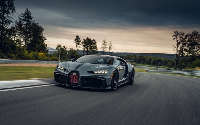 Bugatti Chiron Pur Sport on a Race Track