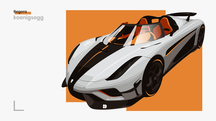 Koenigsegg Regera illustration