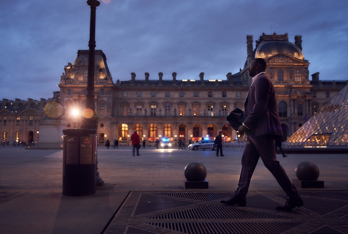Omar Sy as Lupin in Paris at Night