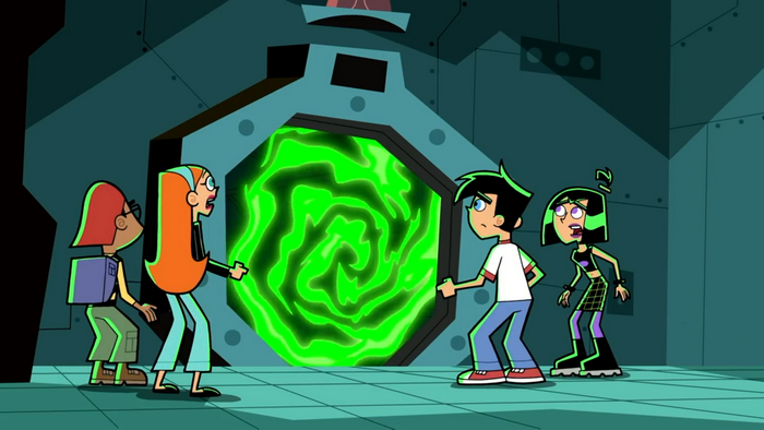 Danny Phantom characters at the Ghost Portal