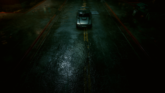 Quadra Type-66 "Cthulhu" in Night City from Cyberpunk 2077 4K