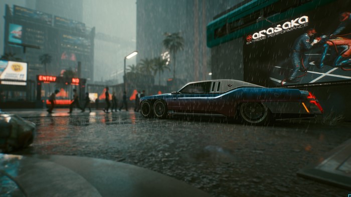 Cyberpunk 2077 4K Night City car