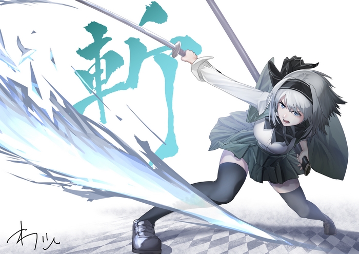 Youmu Konpaku from Touhou 4K