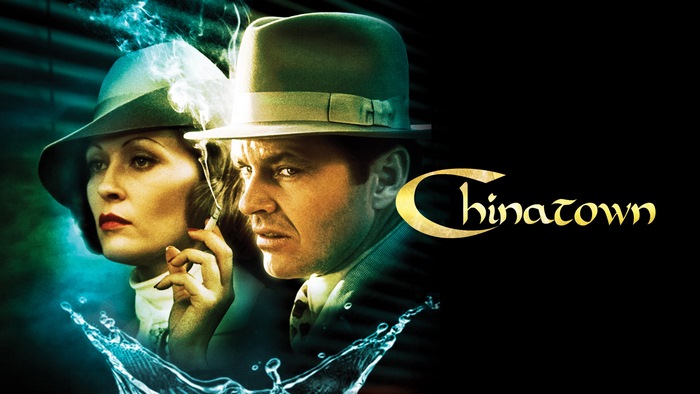 Chinatown movie poster with Jack Nicholson and Faye Dunaway