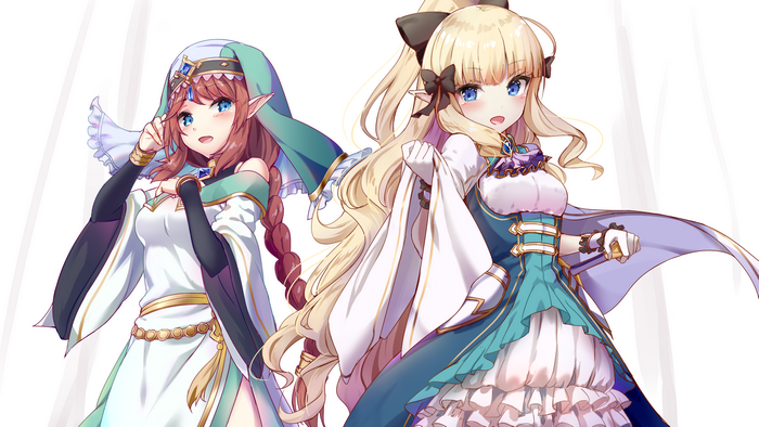 Saren Sasaki and Misato Aikawa from Princess Connect! Re:Dive