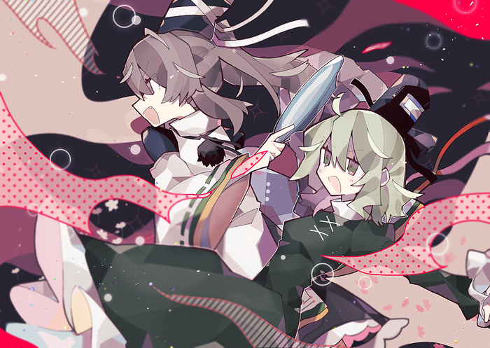 Mononobe No Futo and Soga no Tojiko from Touhou