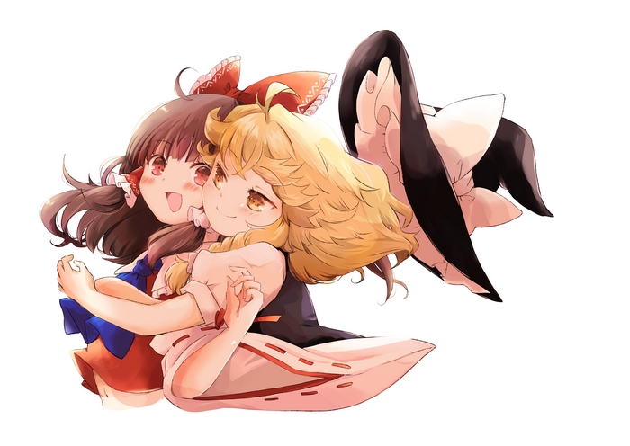 Reimu Hakurei and Marisa Kirisame from Touhou