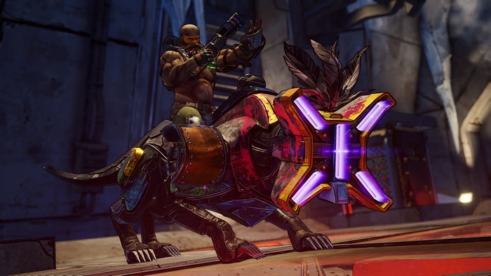 Man riding a creature in Borderlands 3 4K