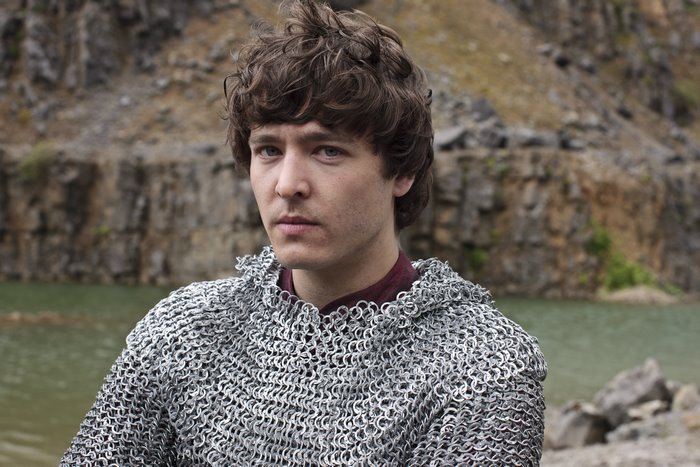 Mordred from Merlin wearing chainmail