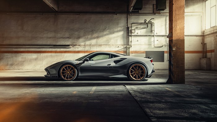 Ferrari F8 Tributo 4K Silver Sport Car