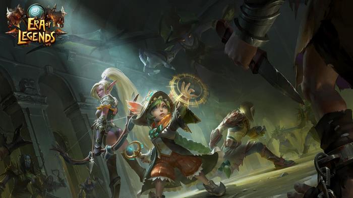 Era of Legends characters in a dungeon