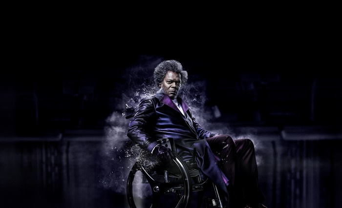 Samuel L. Jackson in a wheelchair