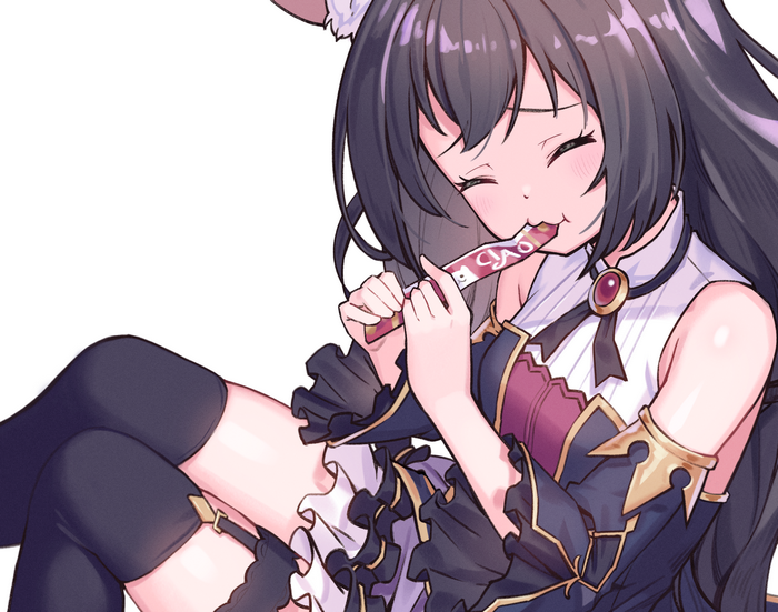 Karyl Momochi from Princess Connect! Re:Dive eating a snack