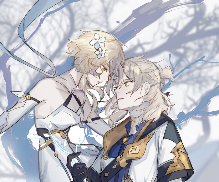 Lumine and Albedo from Genshin Impact