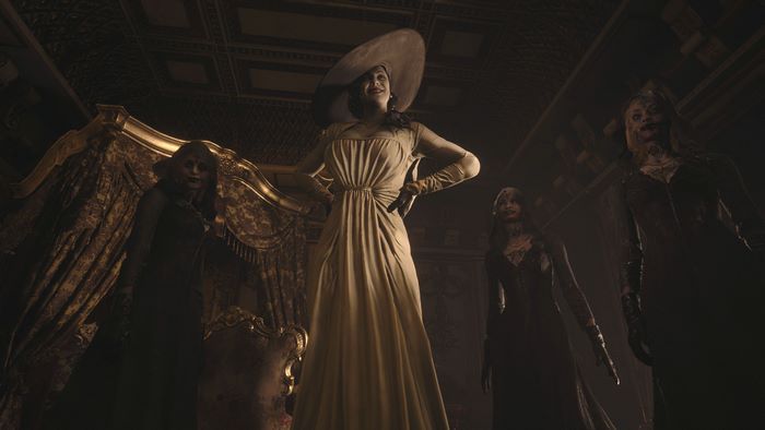 Alcina Dimitrescu and her daughters from Resident Evil Village