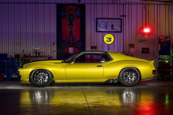 Yellow 1972 AMC Javelin AMX Defiant Sport Car