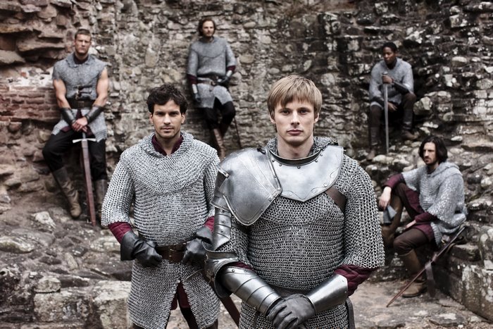 Arthur and Knights of Camelot in Chainmail Armor