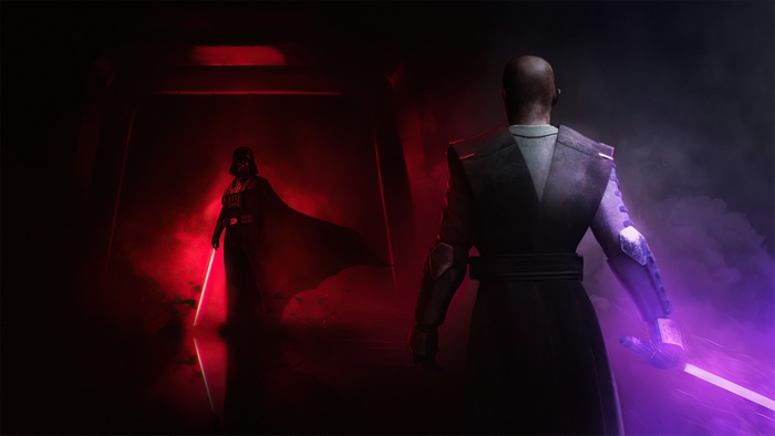 Darth Vader and Mace Windu 4K