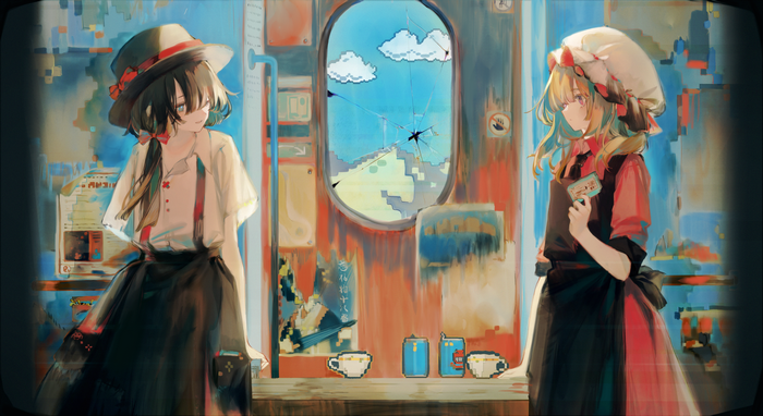 Maribel Hearn and Renko Usami on a Train
